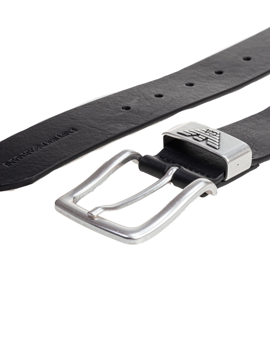 shop EMPORIO ARMANI  Cintura: Emporio Armani cintura in pelle con fibbia logata.
Altezza: 4 cm.
Pelle martellata.
Brand logo.
Tinta unita basic.
Chiusura con fibbia.
Composizione 100% Pelle di bovino.
Fabbricato in Italia.. Y4S201 YDD6G-80001 number 2695908